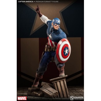 Marvel Premium Format Figure 1/4 Captain America Allied Charge on Hydra 56 cm